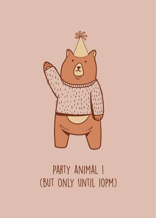 Party Animal Birthday Card