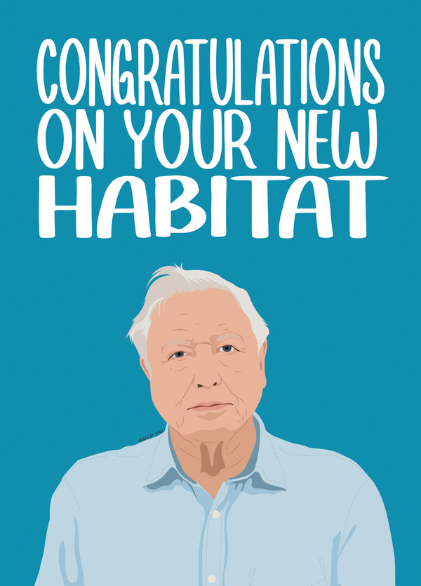 David Attenborough New Home Card