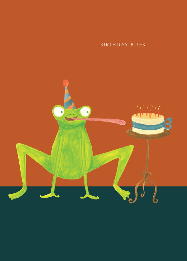 Frog Birthday Bites Card