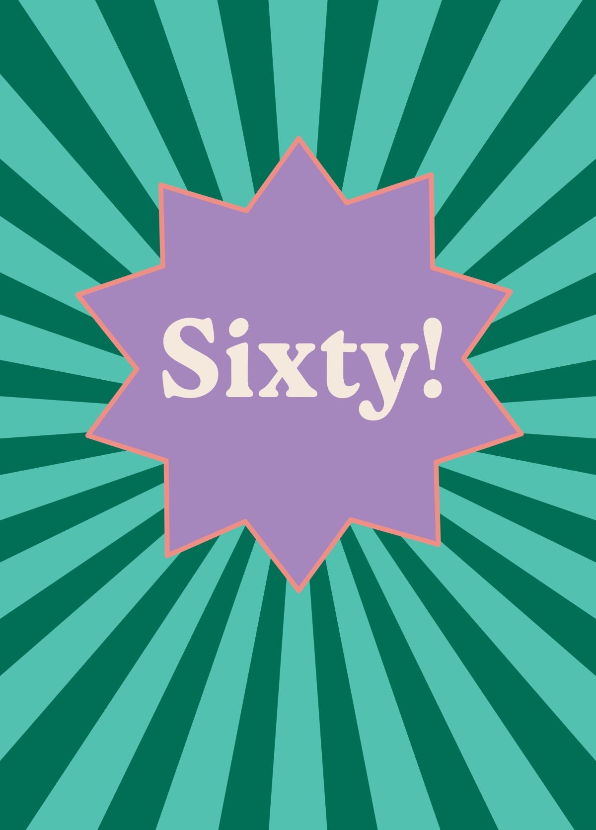 Sixtieth Birthday Card