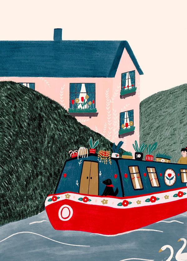 Canal Boat Card