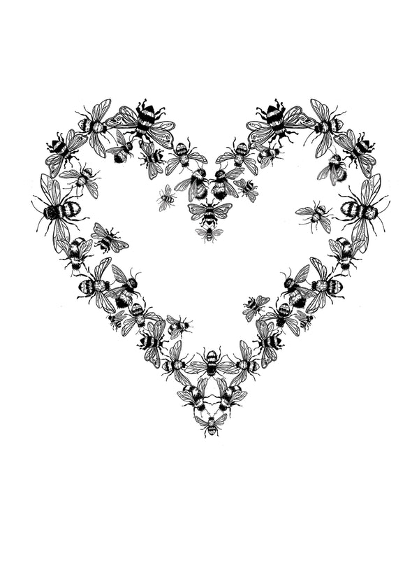 Bee Heart Card