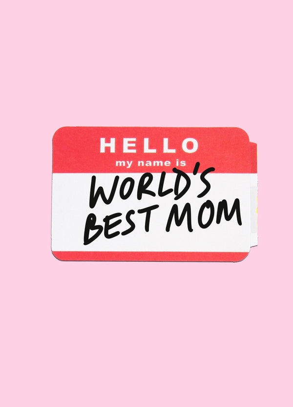 World's Best Mom Card