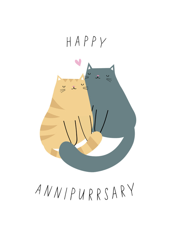 Happy Annipurrsary Card