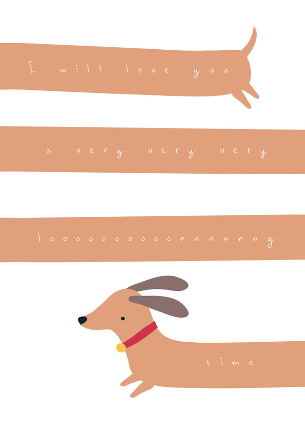 Love You Long Time Card