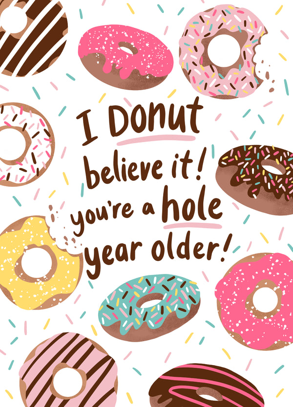 Donut Birthday Card