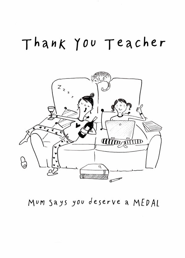 Thank You Teacher Card