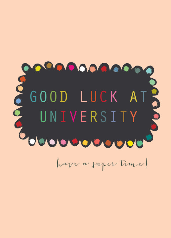 Good Luck At University Card