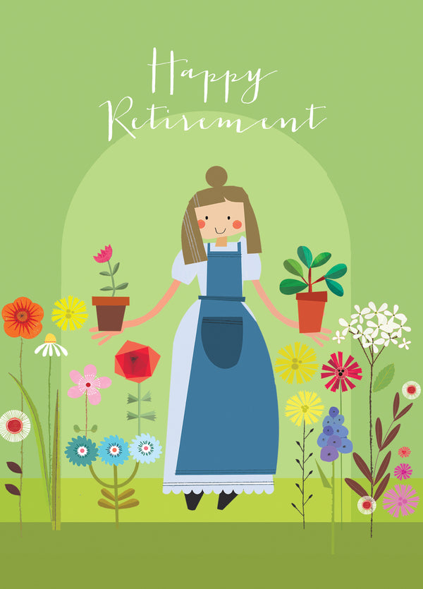 Gardener Happy Retirement