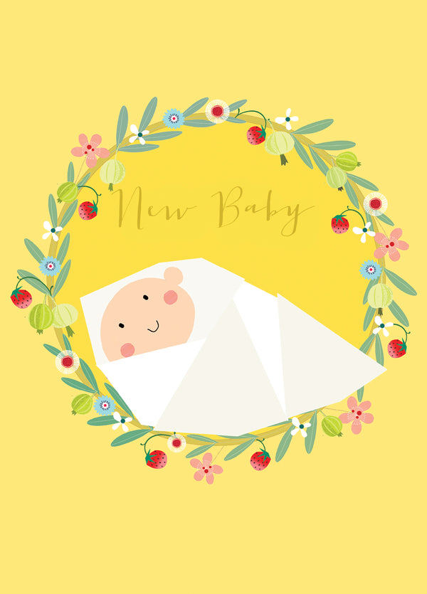Floral Wreath New Baby