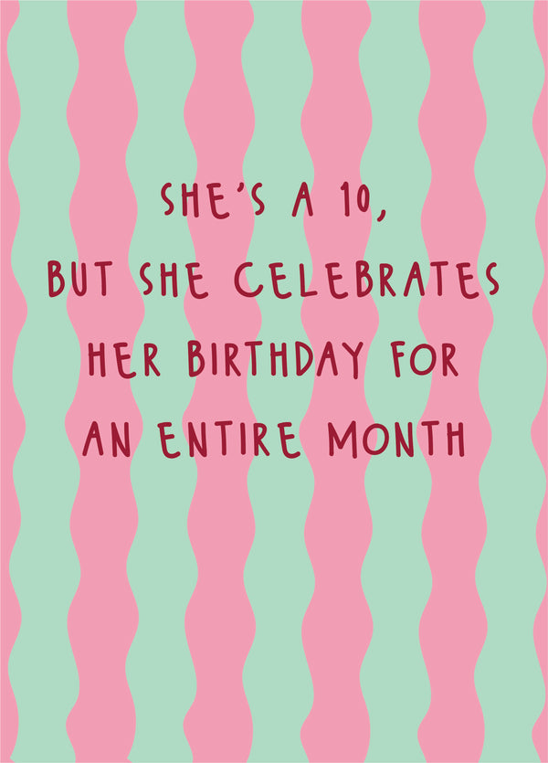 She's A 10 - Happy Birthday