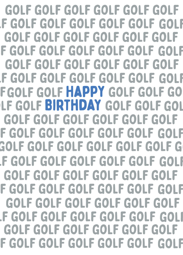 Golf Golf Golf Card