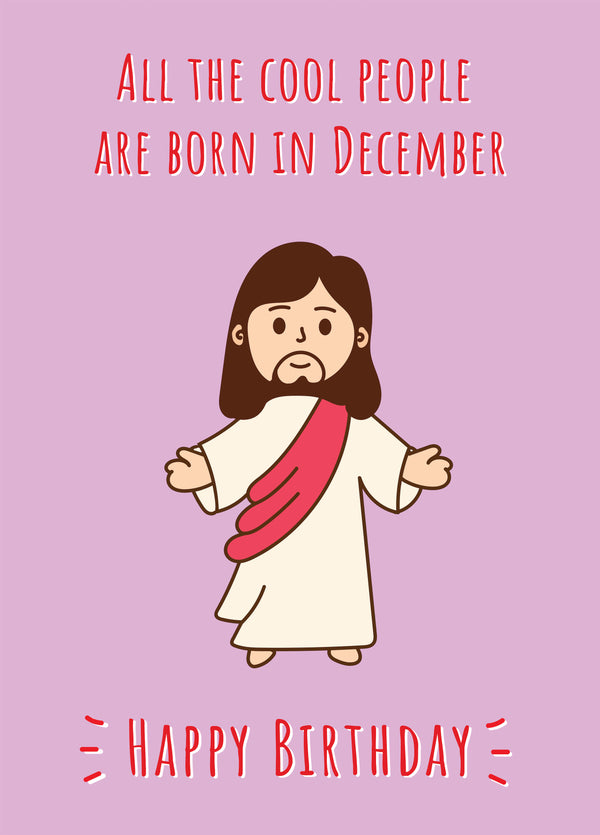 December Birthday Card
