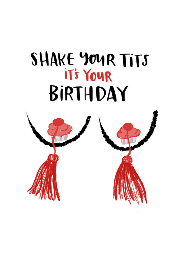 Shake Your Tits Card