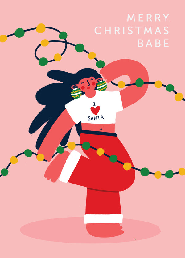 Christmas Babe Card