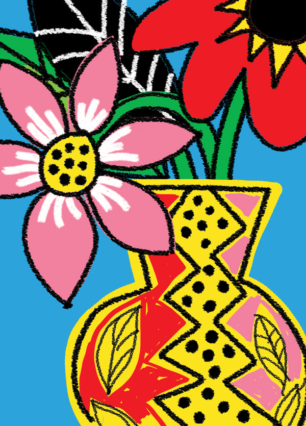 Bold Flowers 1 Card