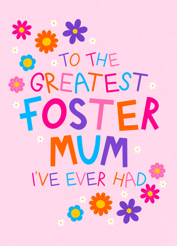 Greatest Foster Mum Card