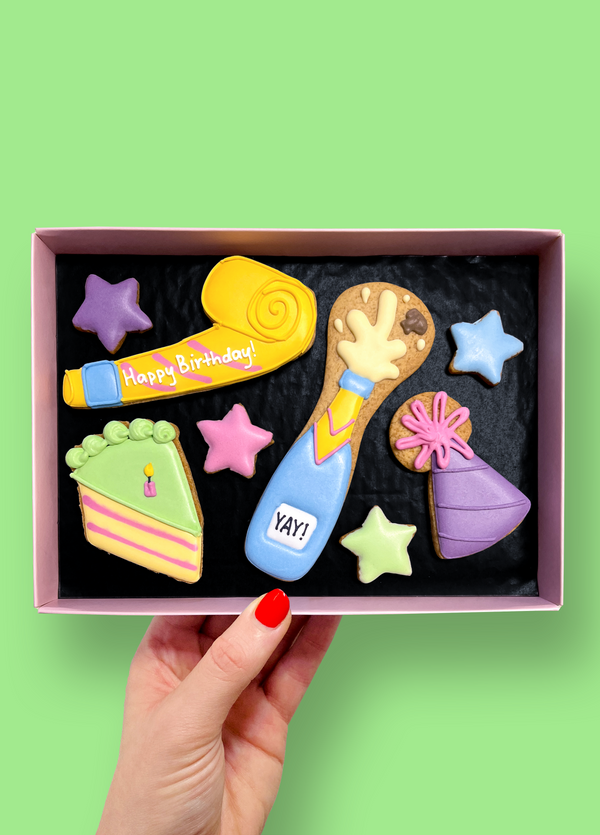 Birthday Party Letterbox Cookies