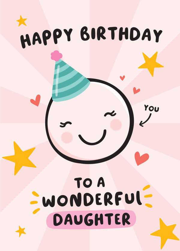 Wonderful Daughter Birthday Card