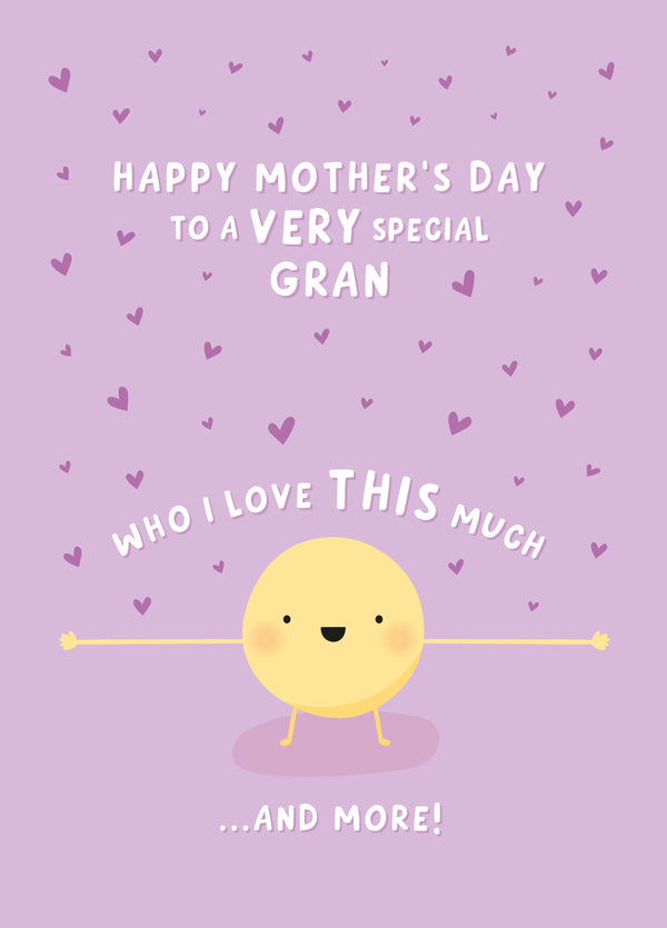 Love You This Much Gran Mother's Day Card