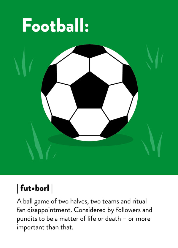A Ball Game Of Two Halves Card
