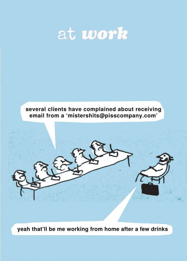 Working From Home Card