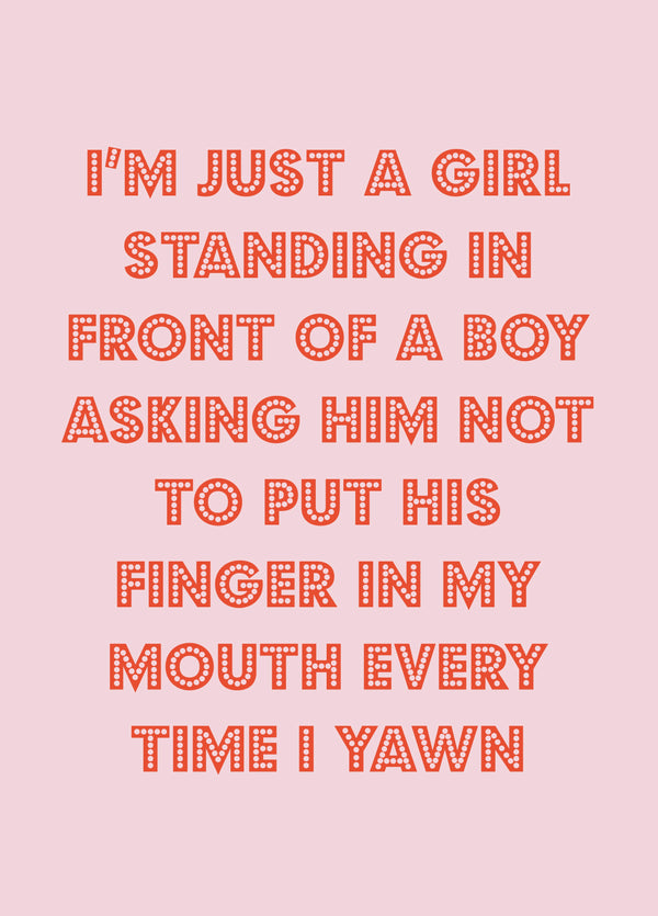 Yawn Card