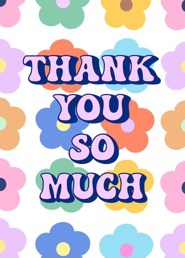 Thank You Flower Power Card