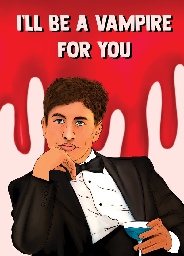 Saltburn Naughty Vampire Card