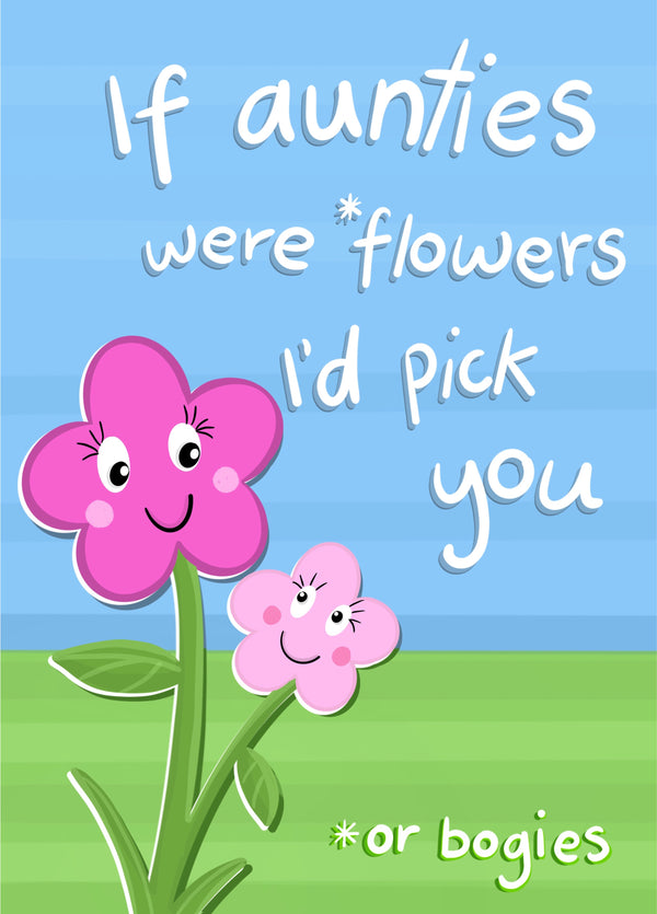 Auntie Flowers Card