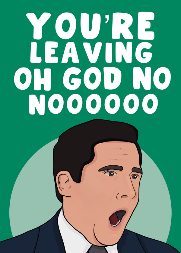 Michael Scott Leaving Card