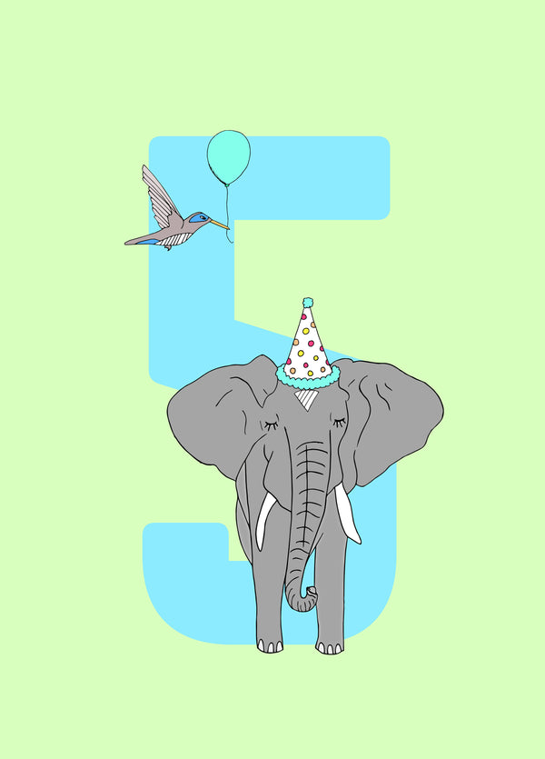 5th Birthday Card