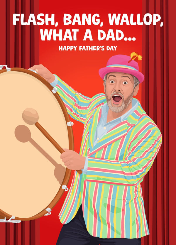 David Mitchell Flash Bang Wallop Fathers Day Card