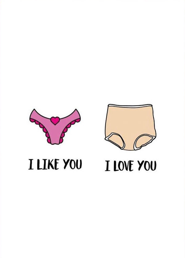 I Like You Card