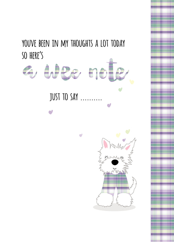 A Wee Note Card