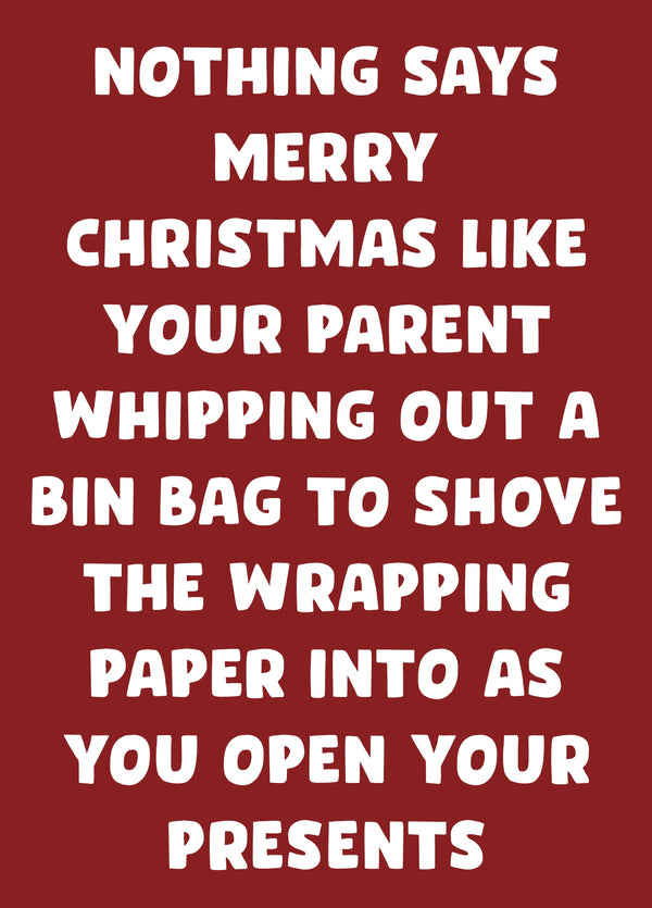 Bin Bag Card