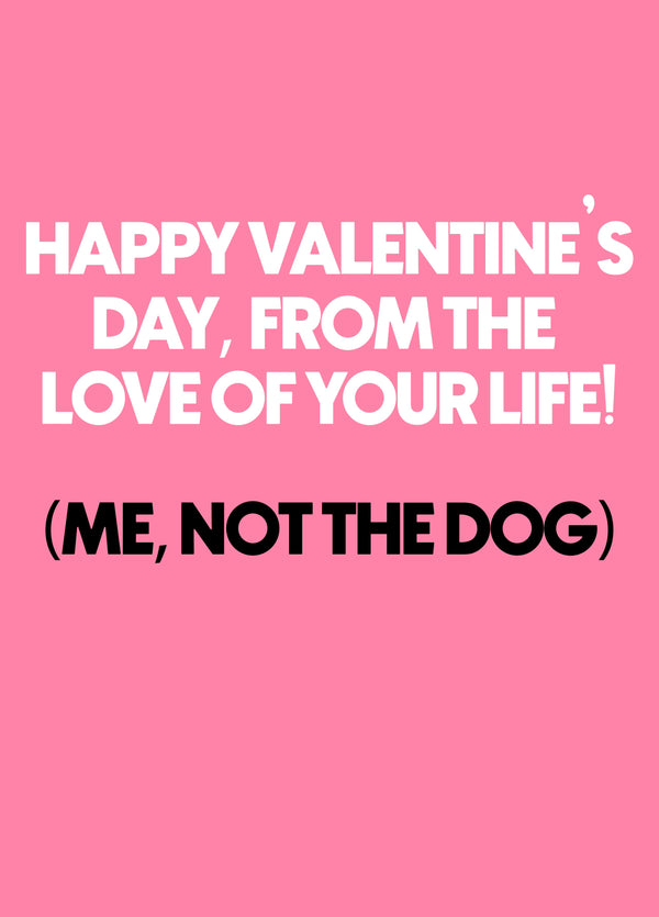 Valentine Love Of Your Life Card