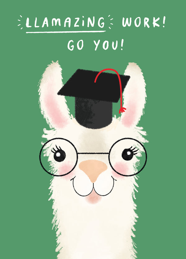 Llamazing Work! Go You! Card