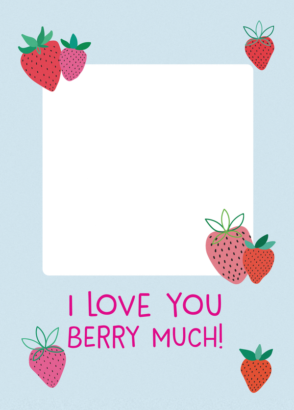 Love You Berry Much Photo Card