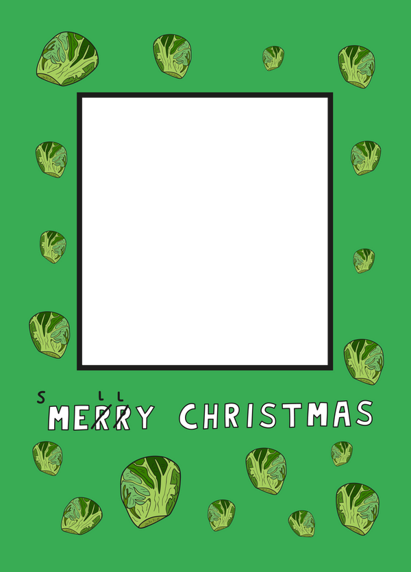 Smelly Sprouts Xmas Photo Upload Card