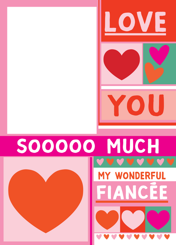 Love You Fiancee Photo Card