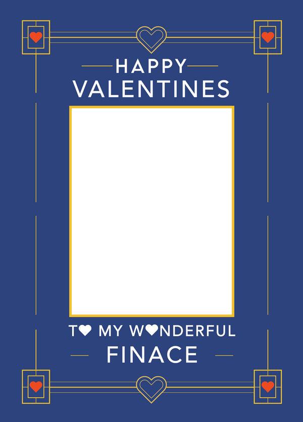 Happy Valentine's Fiance Photo Card