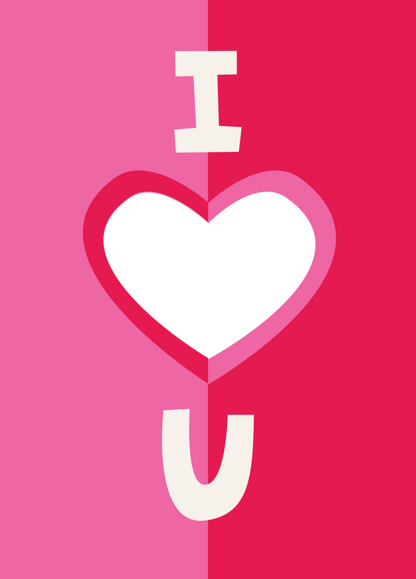 I Heart U Photo Card