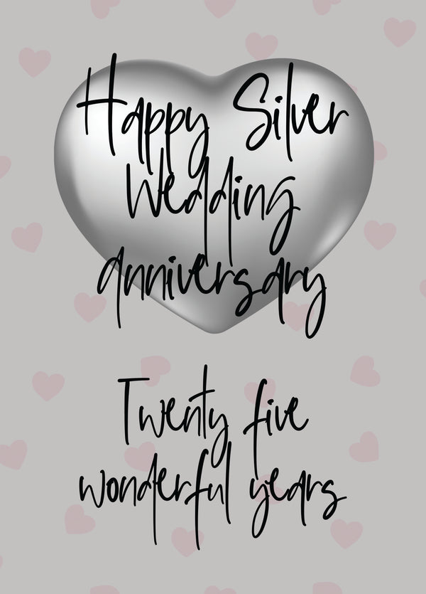 Twenty Five Wonderful Years Card