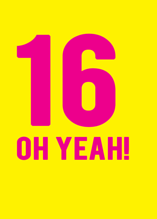 16 Oh Yeah Card