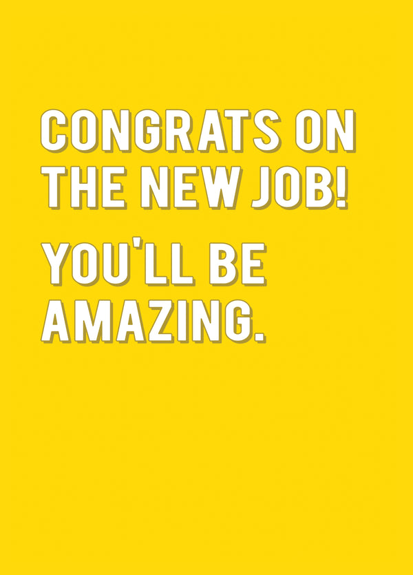 Congrats On The New Job Card