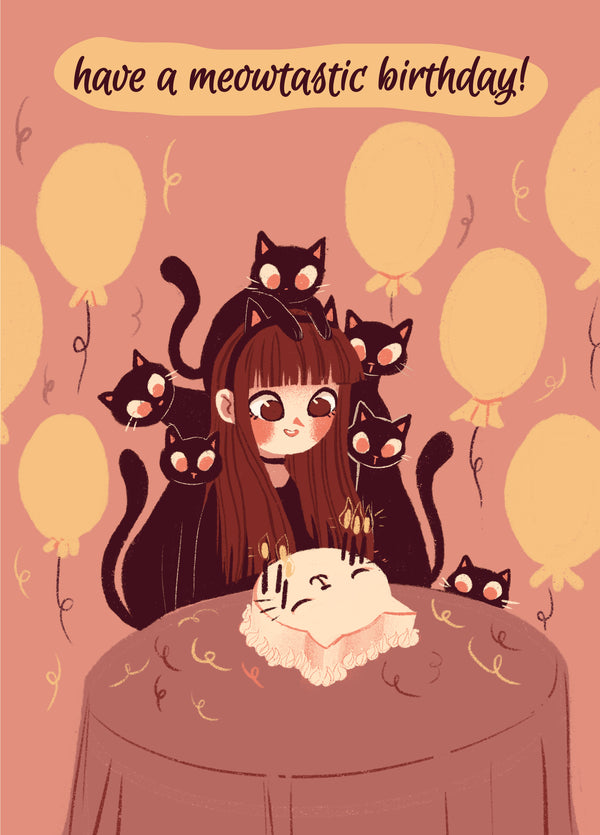 Have A Meowtastic Birthday Card