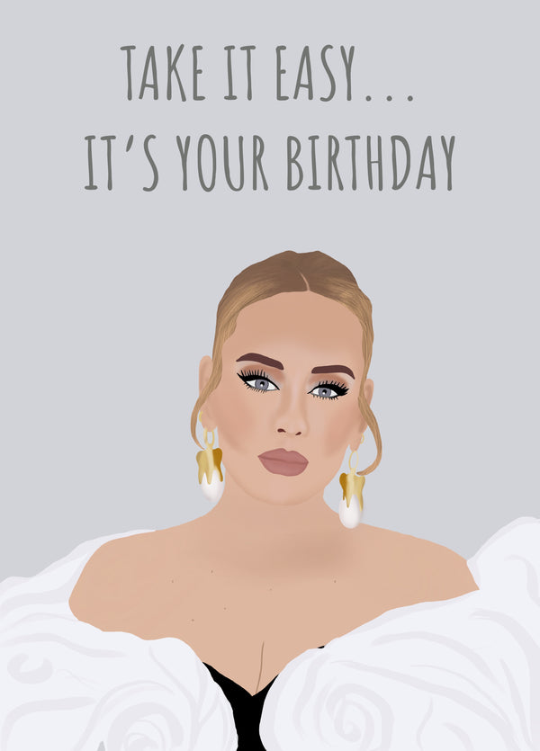Adele Birthday Card