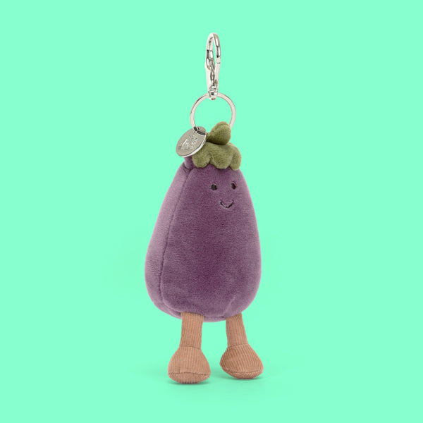 Jellycat Vivacious Aubergine Bag Charm