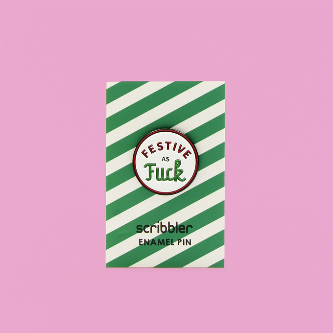 Festive AF Pin Badge